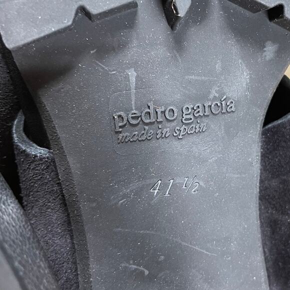 Pedro Garcia Yuval Slingback Sandal in Black Castoro Women's Size 41.5 (US 11.5) - Picture 6 of 6